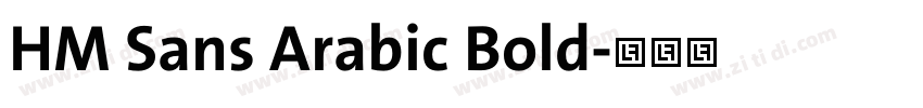 HM Sans Arabic Bold字体转换 HM Sans Arabic Bold字体转换